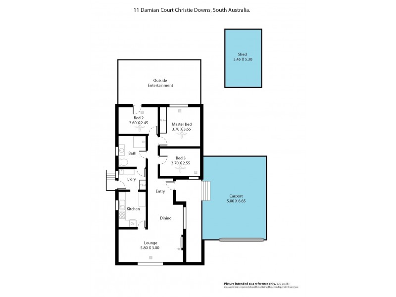 11 Damian Court, Christie Downs SA 5164 Floorplan