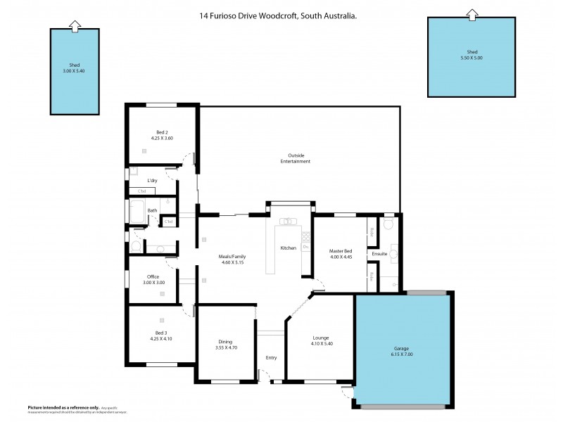 14 Furioso Drive, Woodcroft SA 5162 Floorplan