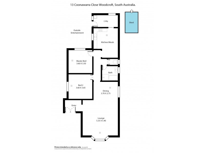 13 Coonawarra Close, Woodcroft SA 5162 Floorplan