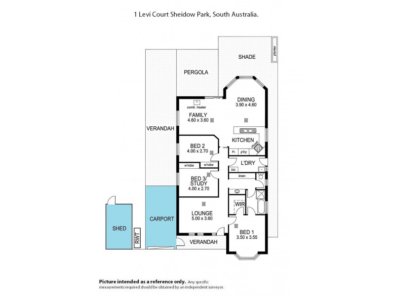 1 Levi Court, Sheidow Park SA 5158 Floorplan