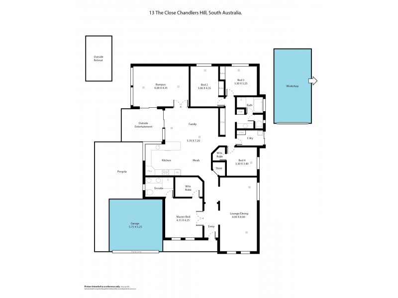 13 The Close, Chandlers Hill SA 5159 Floorplan
