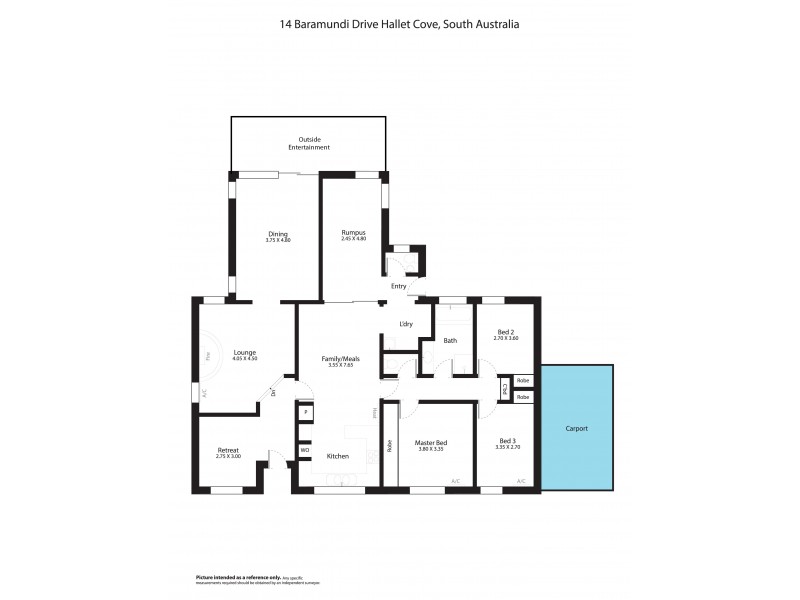 14 Barramundi Drive, Hallett Cove SA 5158 Floorplan