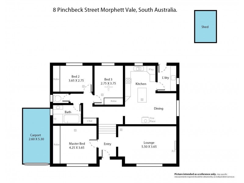 8 Pinchbeck Street, Morphett Vale SA 5162 Floorplan