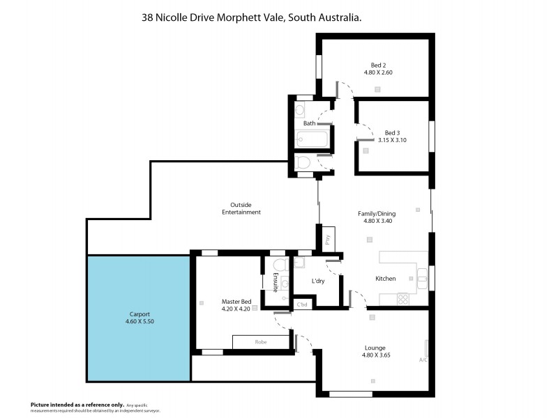 38 Nicolle Drive, Morphett Vale SA 5162 Floorplan