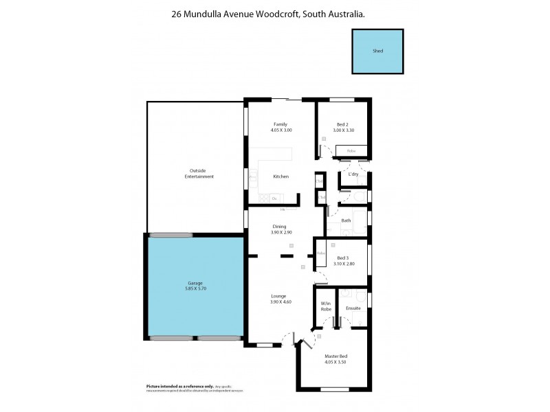 26 Mundulla Avenue, Woodcroft SA 5162 Floorplan