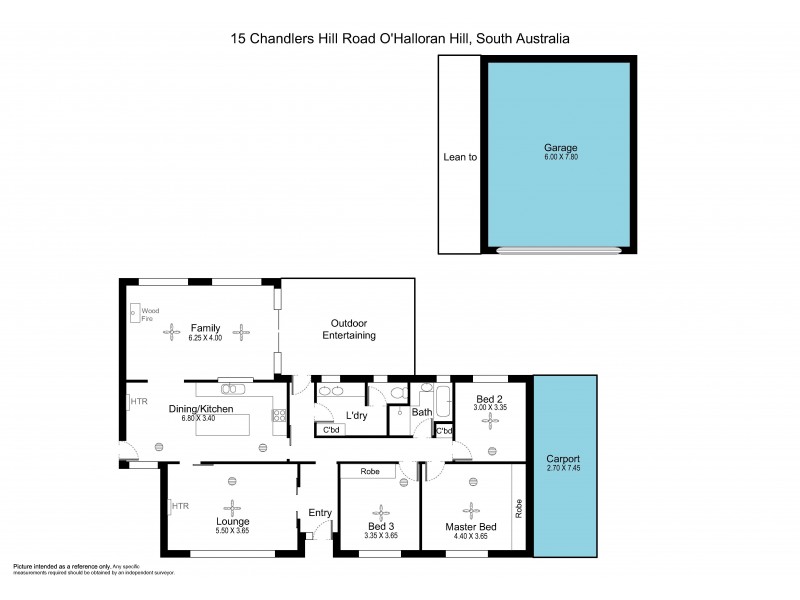 15 Chandlers Hill Road, O’halloran Hill SA 5158 Floorplan
