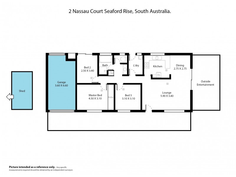 2 Nassau Court, Seaford Rise SA 5169 Floorplan