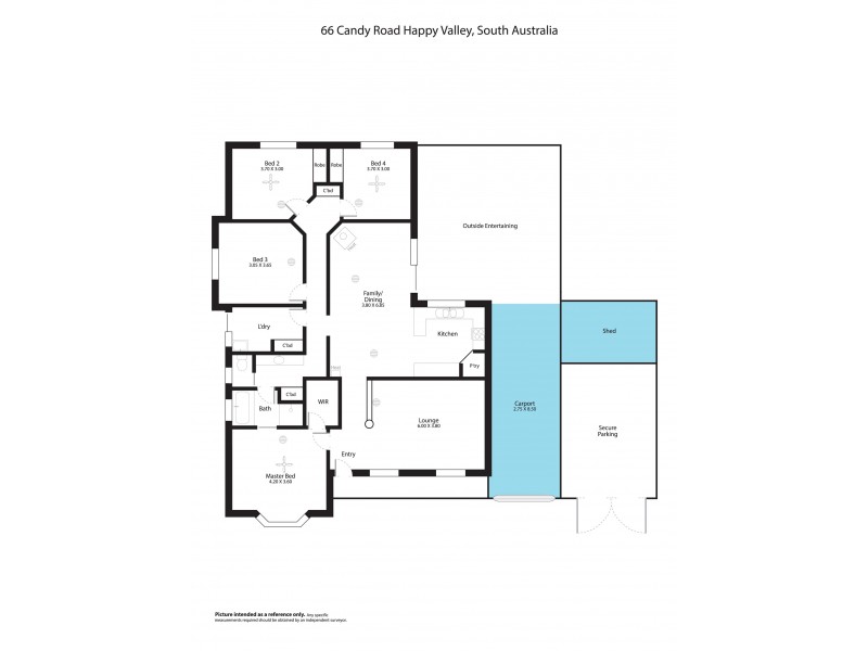 66 Candy Road, Happy Valley SA 5159 Floorplan