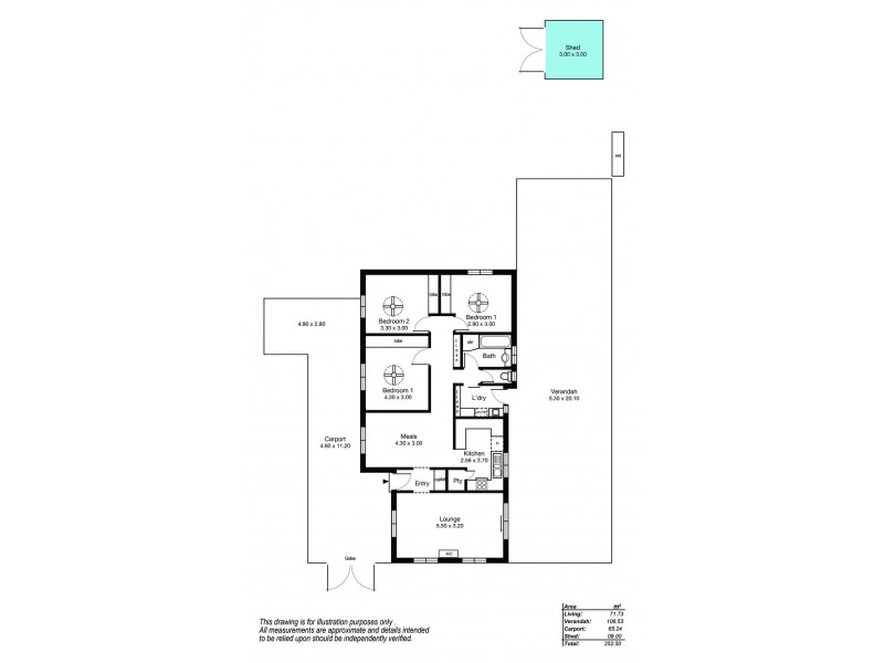 50 Aldam Road, Seaford SA 5169 Floorplan