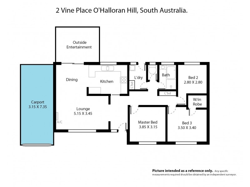 2 Vine Place, O’halloran Hill SA 5158 Floorplan