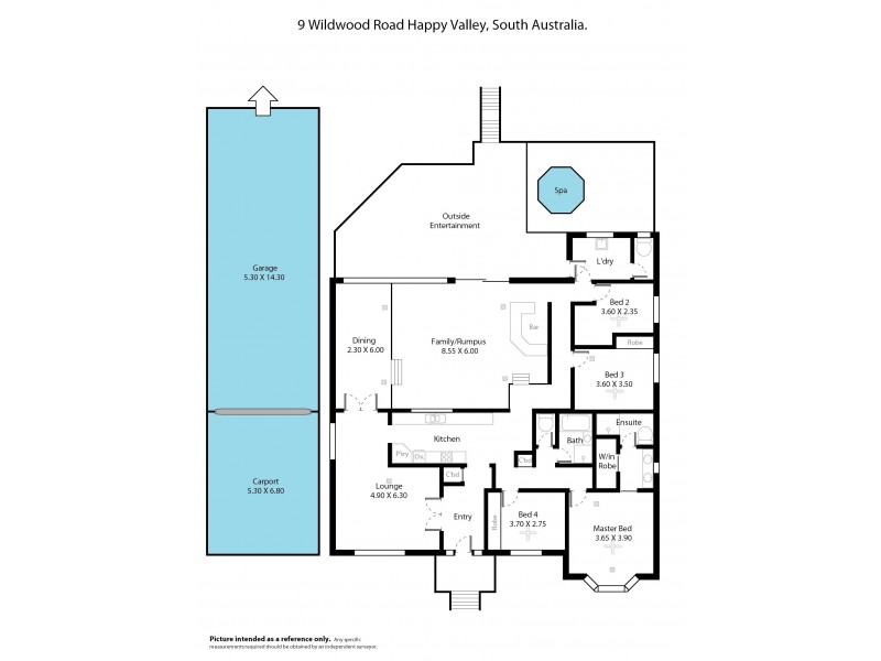 9 Wildwood Road, Happy Valley SA 5159 Floorplan