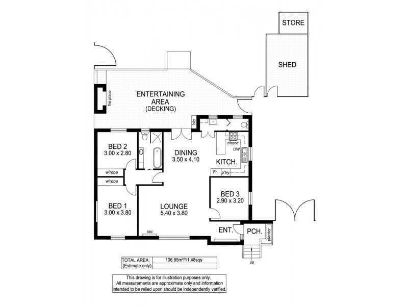 9 Majorca Road, Hackham West SA 5163 Floorplan