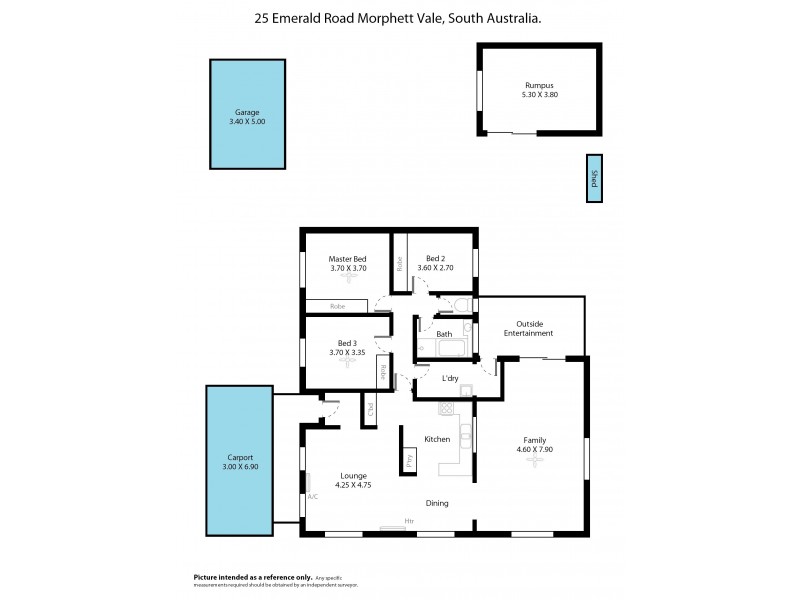 25 Emerald Road, Morphett Vale SA 5162 Floorplan