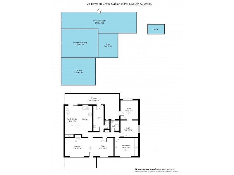 21 Bowden Grove, Oaklands Park SA 5046 Floorplan