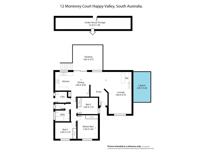 12 Monterey Court, Happy Valley SA 5159 Floorplan
