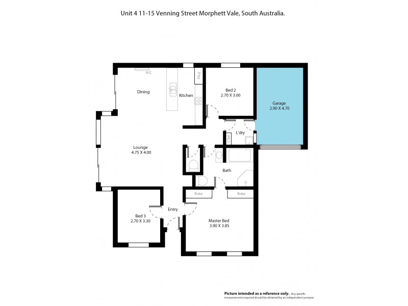 U/4 11-15 Venning Street, Morphett Vale SA 5162 Floorplan