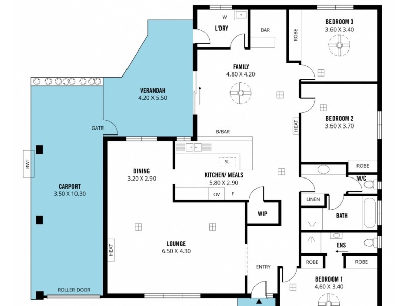 18 Darwendale Street, Huntfield Heights SA 5163 Floorplan