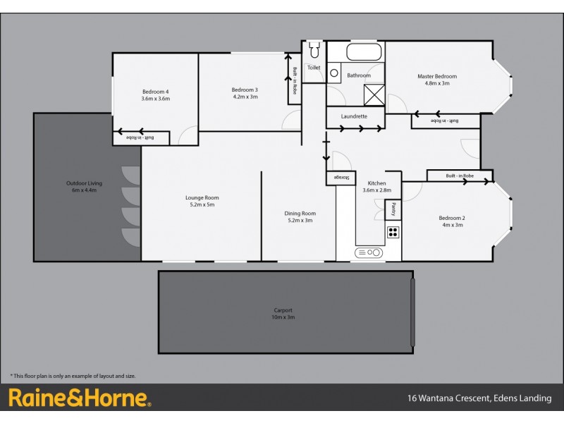 16 Wantana Cres, Edens Landing QLD 4207 Floorplan