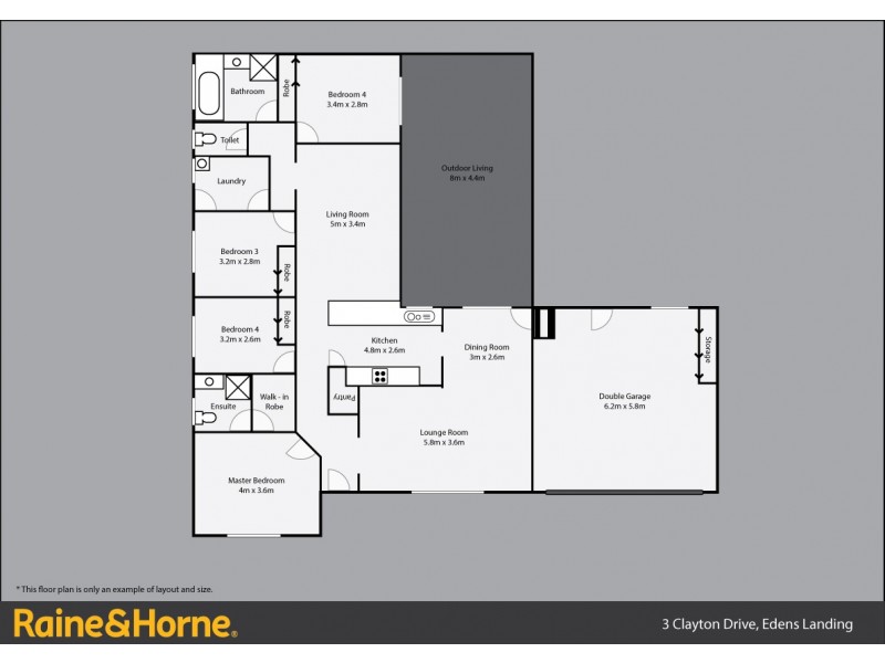 3 Clayton Drive, Edens Landing QLD 4207 Floorplan