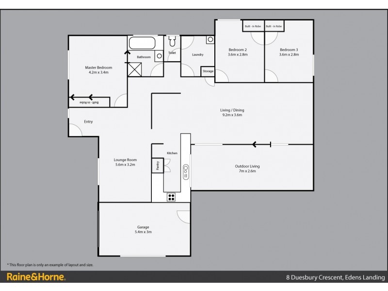 8 Duesbury Cres, Edens Landing QLD 4207 Floorplan