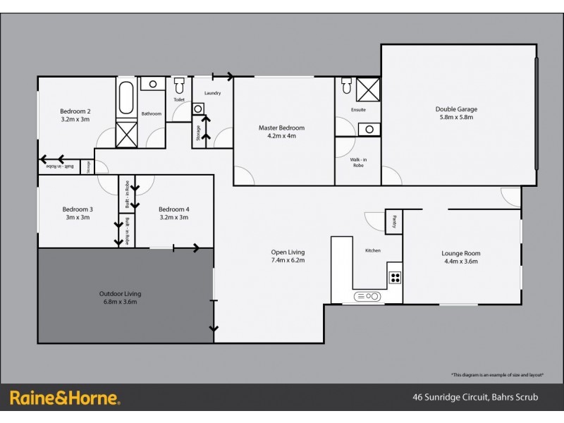 46 Sunridge Ccrt, Bahrs Scrub QLD 4207 Floorplan