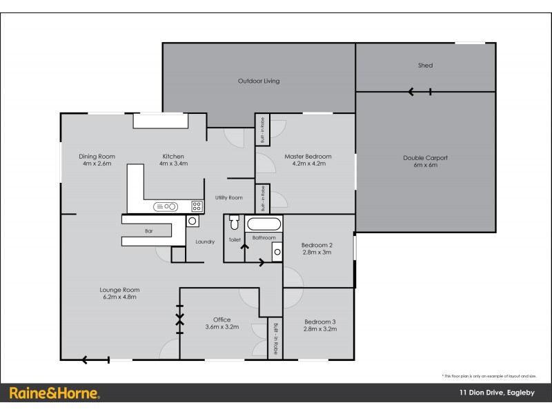 11 Dion Drive, Eagleby QLD 4207 Floorplan