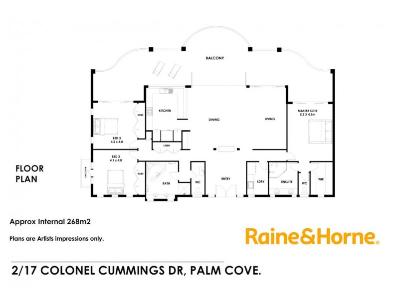 2/17 COLONEL CUMMINGS DRIVE, Palm Cove QLD 4879 Floorplan