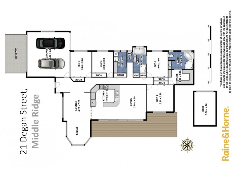 21 Degan Court, Middle Ridge QLD 4350 Floorplan