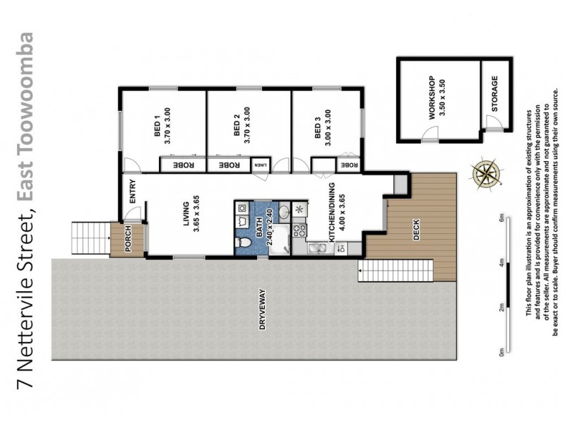 7 Netterville Street, East Toowoomba QLD 4350 Floorplan