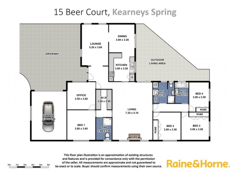 15 Beer Court, Kearneys Spring QLD 4350 Floorplan