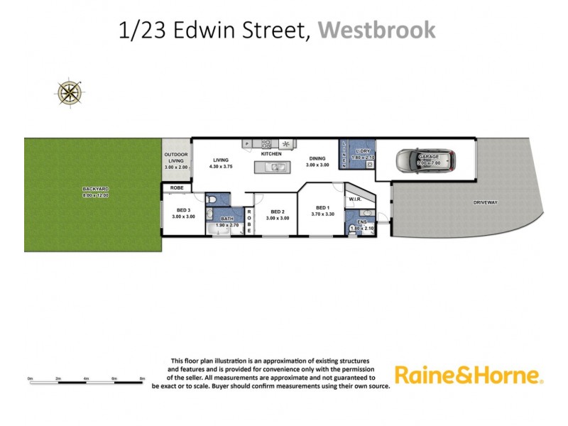 1/23 Edwin Street, Westbrook QLD 4350 Floorplan