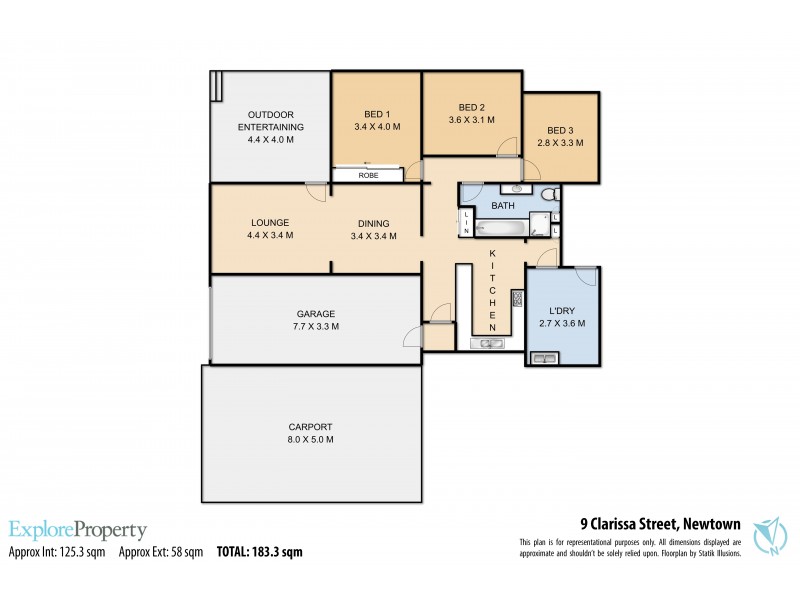 9 Clarissa Street, Newtown QLD 4350 Floorplan