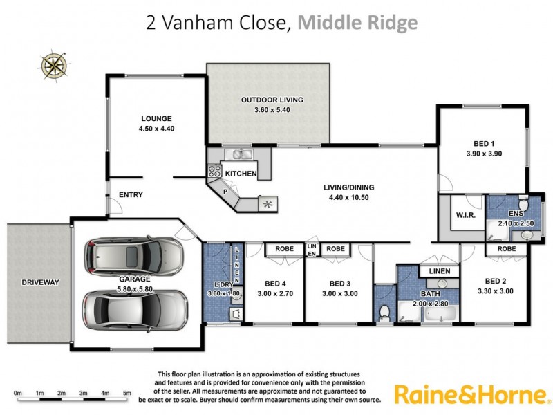2 Vanham Close, Middle Ridge QLD 4350 Floorplan