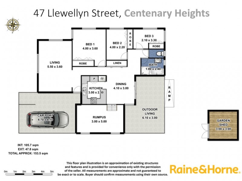 47 Llewellyn Street, Centenary Heights QLD 4350 Floorplan