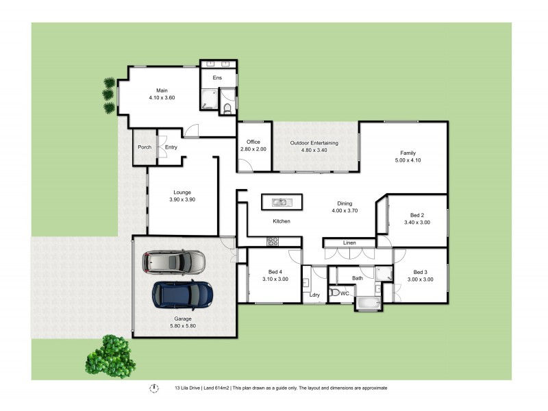 13 Lila Drive, Cotswold Hills QLD 4350 Floorplan
