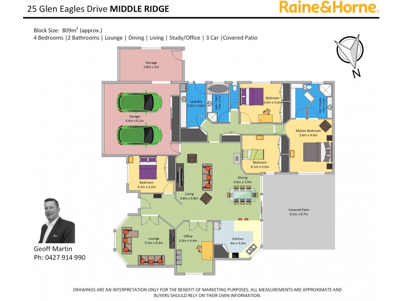 25 Glen Eagles Drive, Middle Ridge QLD 4350 Floorplan
