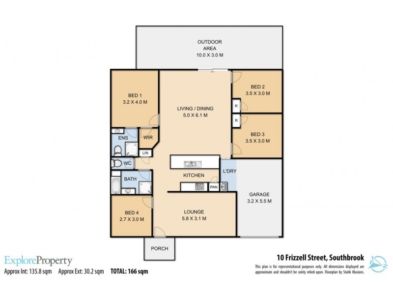 10 Frizzell Street, Southbrook QLD 4363 Floorplan