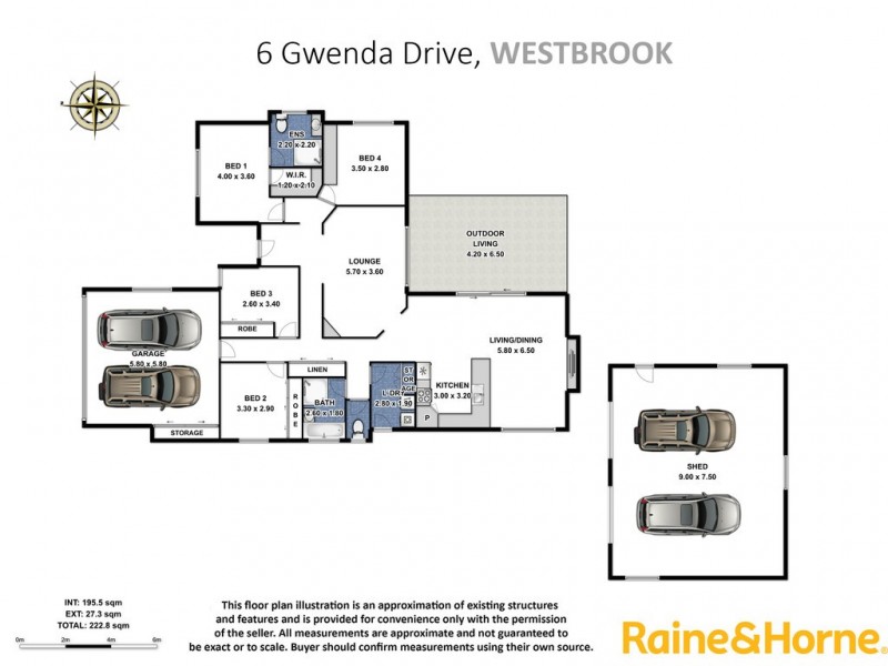 6 Gwenda Drive, Westbrook QLD 4350 Floorplan