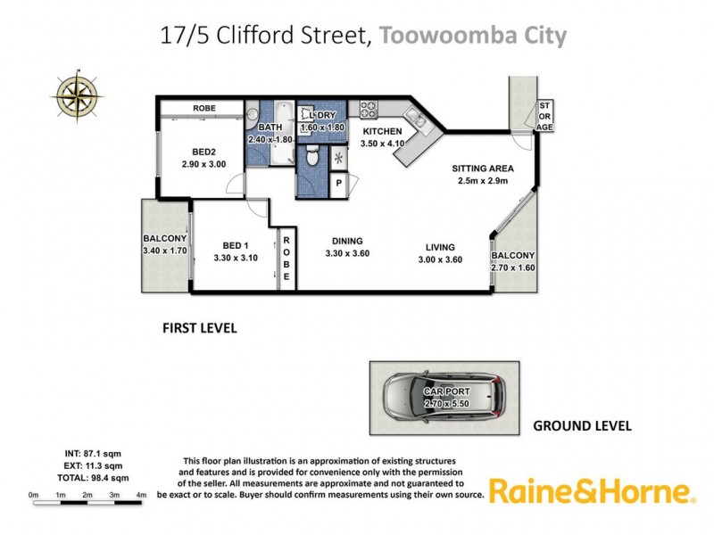 17/5 Clifford Street, Toowoomba City QLD 4350 Floorplan