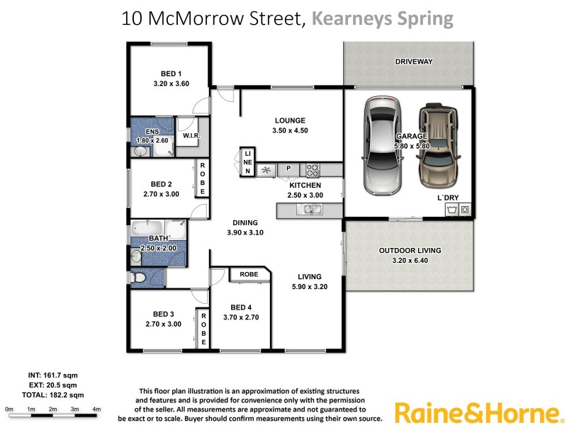 10 McMorrow Street, Kearneys Spring QLD 4350 Floorplan