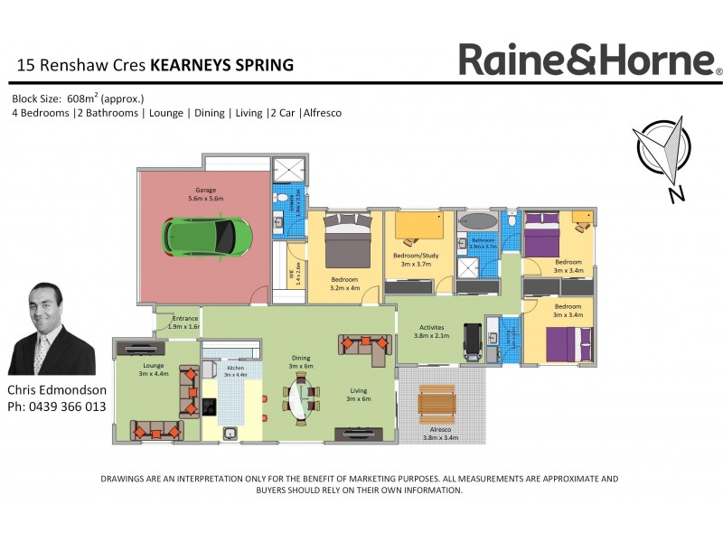 15 Renshaw Crescent, Kearneys Spring QLD 4350