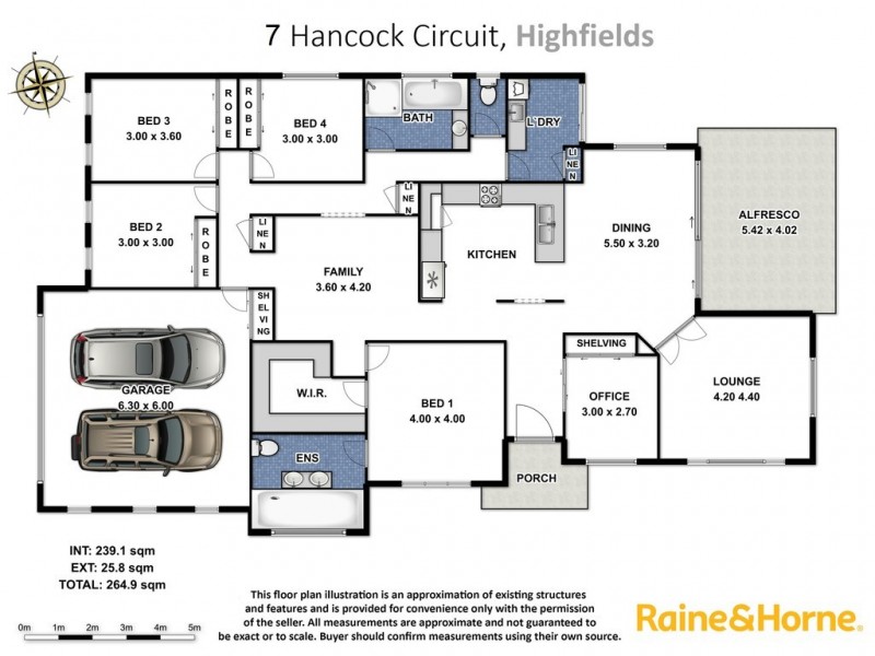 7 Hancock Cir, Kleinton QLD 4352 Floorplan