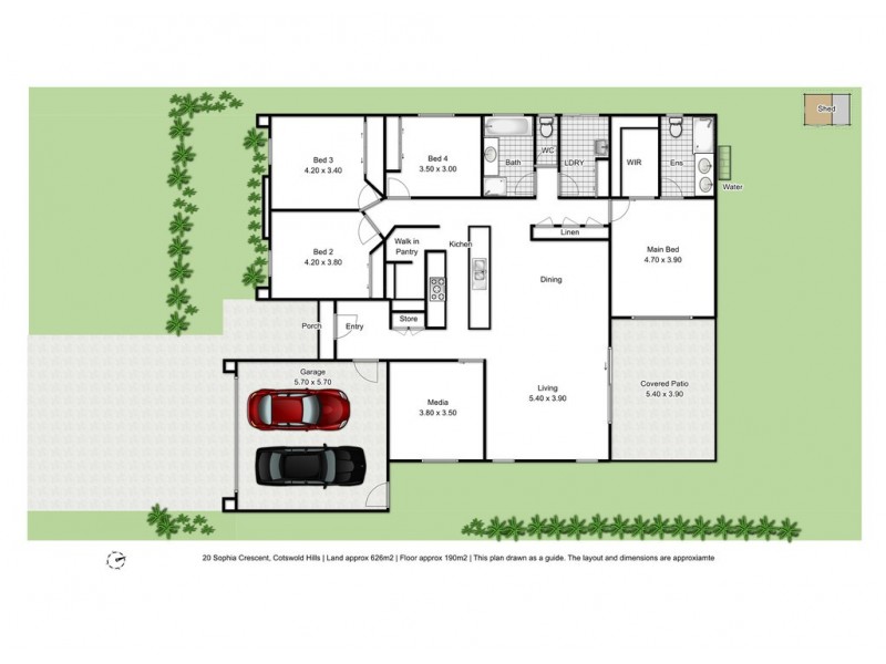 20 Sophia Crescent, Cotswold Hills QLD 4350 Floorplan