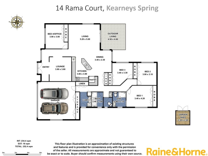 14 Rama Court, Kearneys Spring QLD 4350 Floorplan