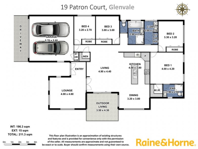 19 Patron Crescent, Glenvale QLD 4350 Floorplan
