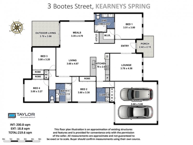 3 Bootes Street, Kearneys Spring QLD 4350 Floorplan