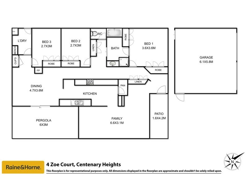 4 Zoe Court, Centenary Heights QLD 4350 Floorplan