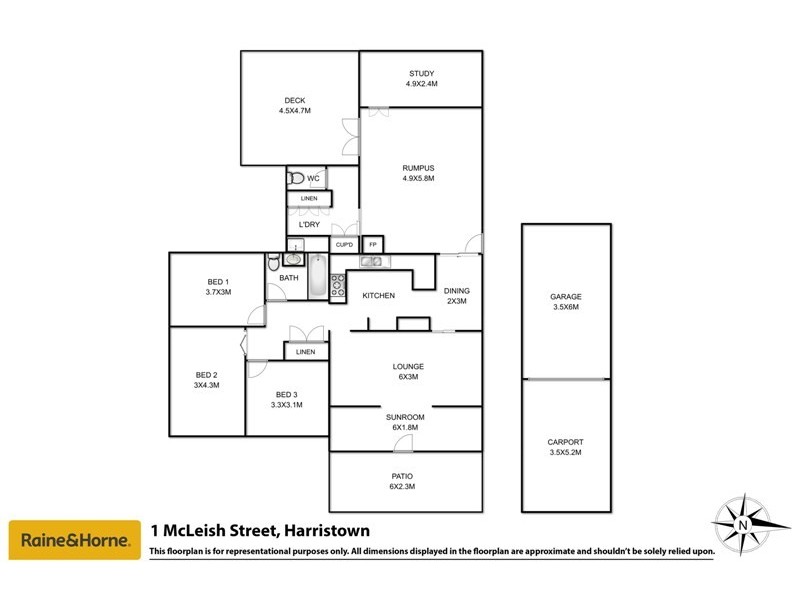 1 McLeish Street, Harristown QLD 4350 Floorplan