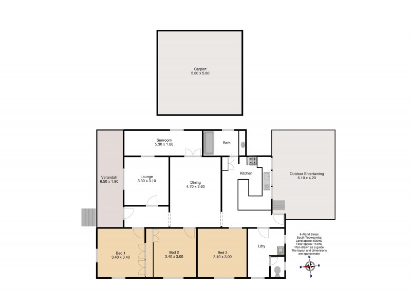 6 Aland Street, South Toowoomba QLD 4350 Floorplan