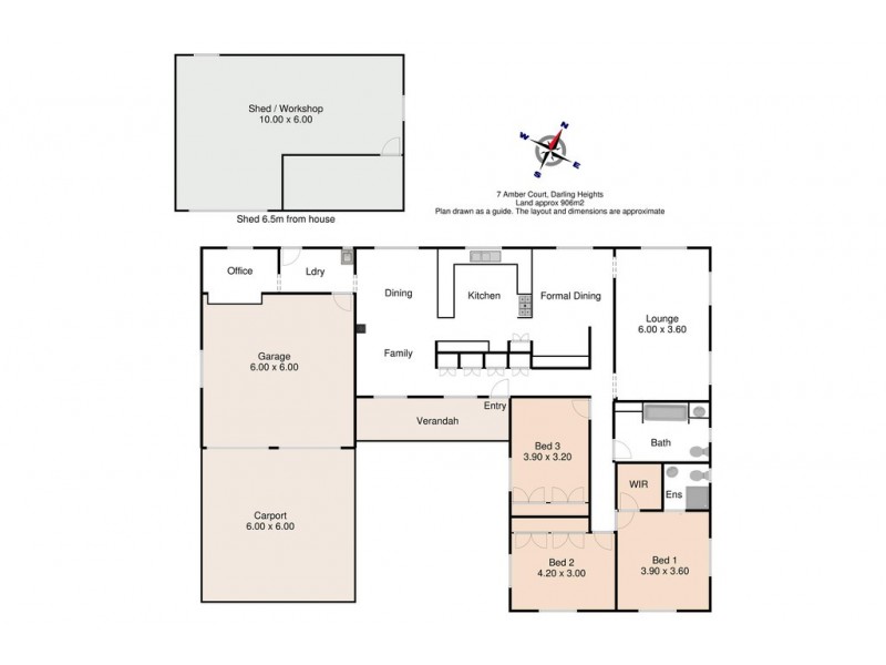 7 Amber Court, Darling Heights QLD 4350 Floorplan